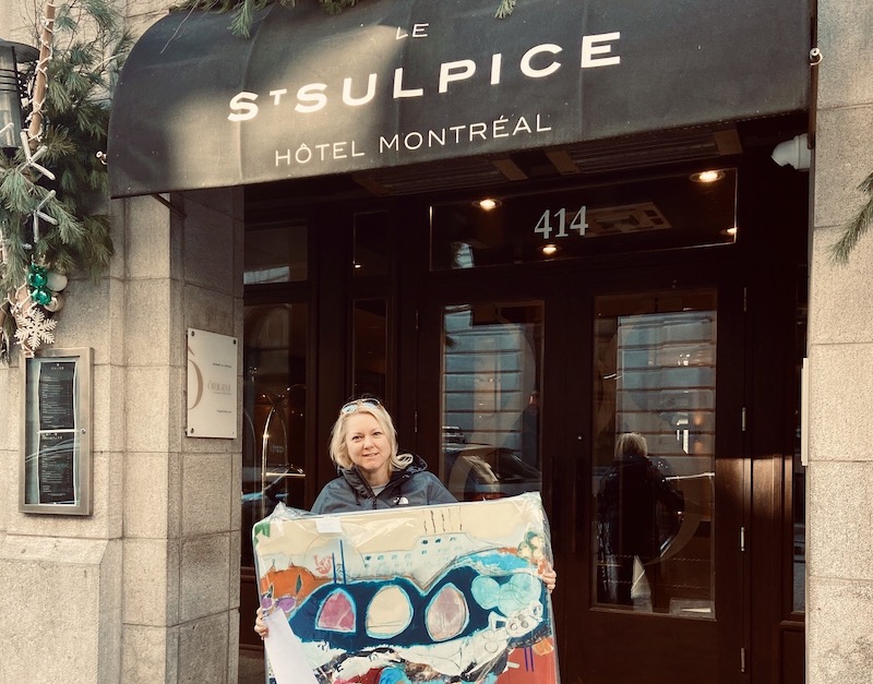 Notre climat en exposition à l'hôtel-boutique Le Saint-Sulpice Montréal