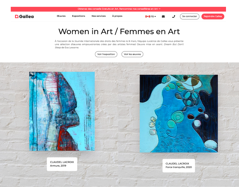 Exposition en ligne Women in Art/Femmes en Art